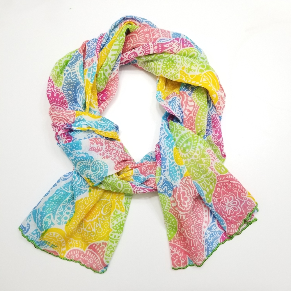 ✨SALE✨ Multi Pastel Paisley Printed Lightweight Scarf